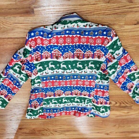 Men's Oppo Suits Christmas Blazer Suit Size L - Picture 2 of 5